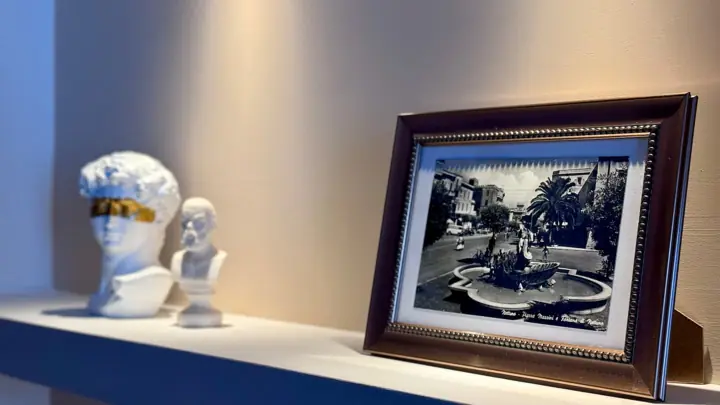 Foto d’epoca della Fontana del Nettuno
